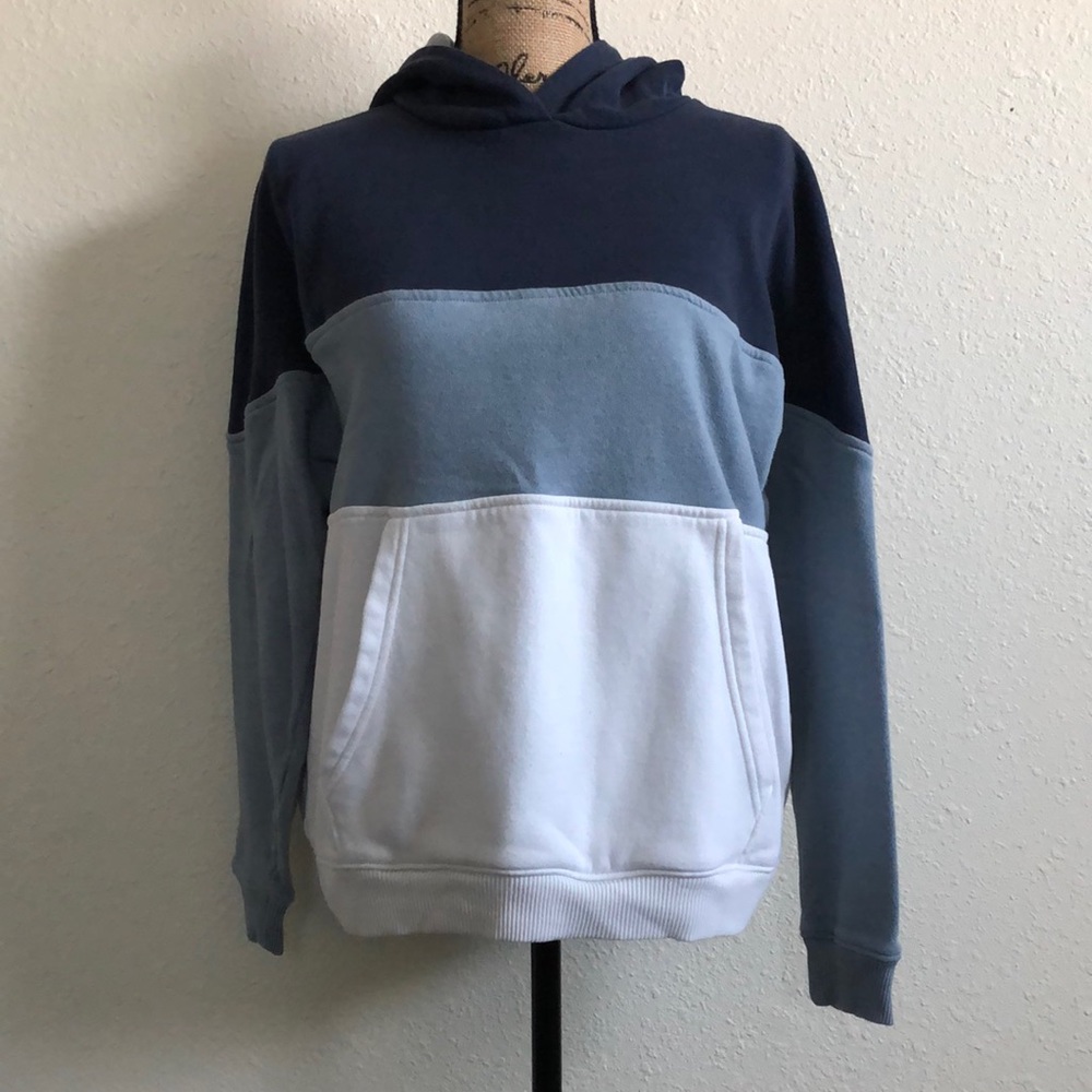 American Eagle Outfitters Color Blocked Fleece Hoodie
